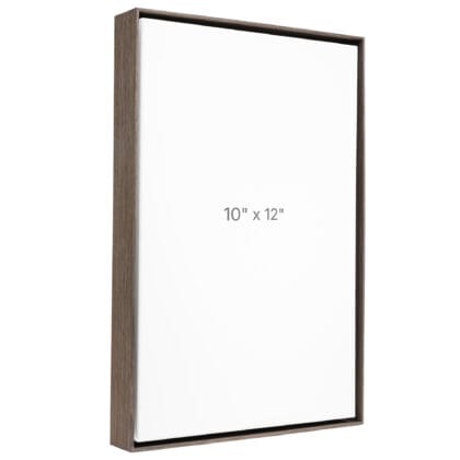 Cadre Flottant 10 x 12" - Chêne Foncé - 1.5" profond.