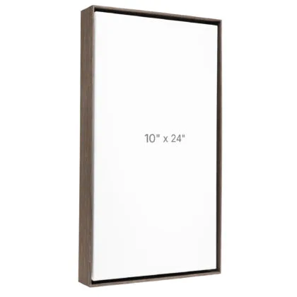 10 x 24" Floater Frame - Dark Oak - 1.5" depth