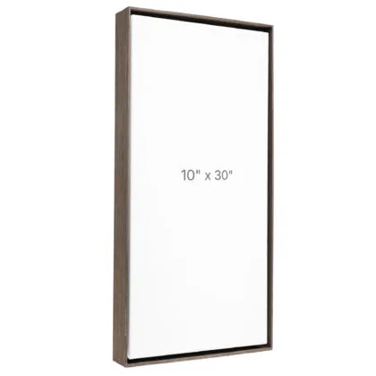 10 x 30" Floater Frame - Dark Oak - 1.5" depth