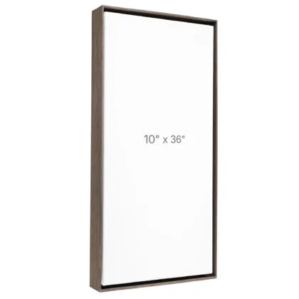10 x 36" Floater Frame - Dark Oak - 1.5" depth