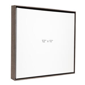 12 x 12" Floater Frame - Dark Oak - 1.5" depth
