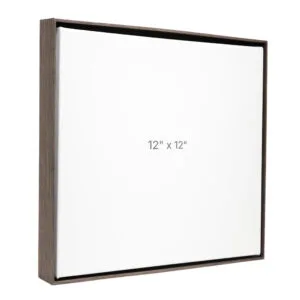 12 x 12" Floater Frame - Dark Oak - 1.5" depth
