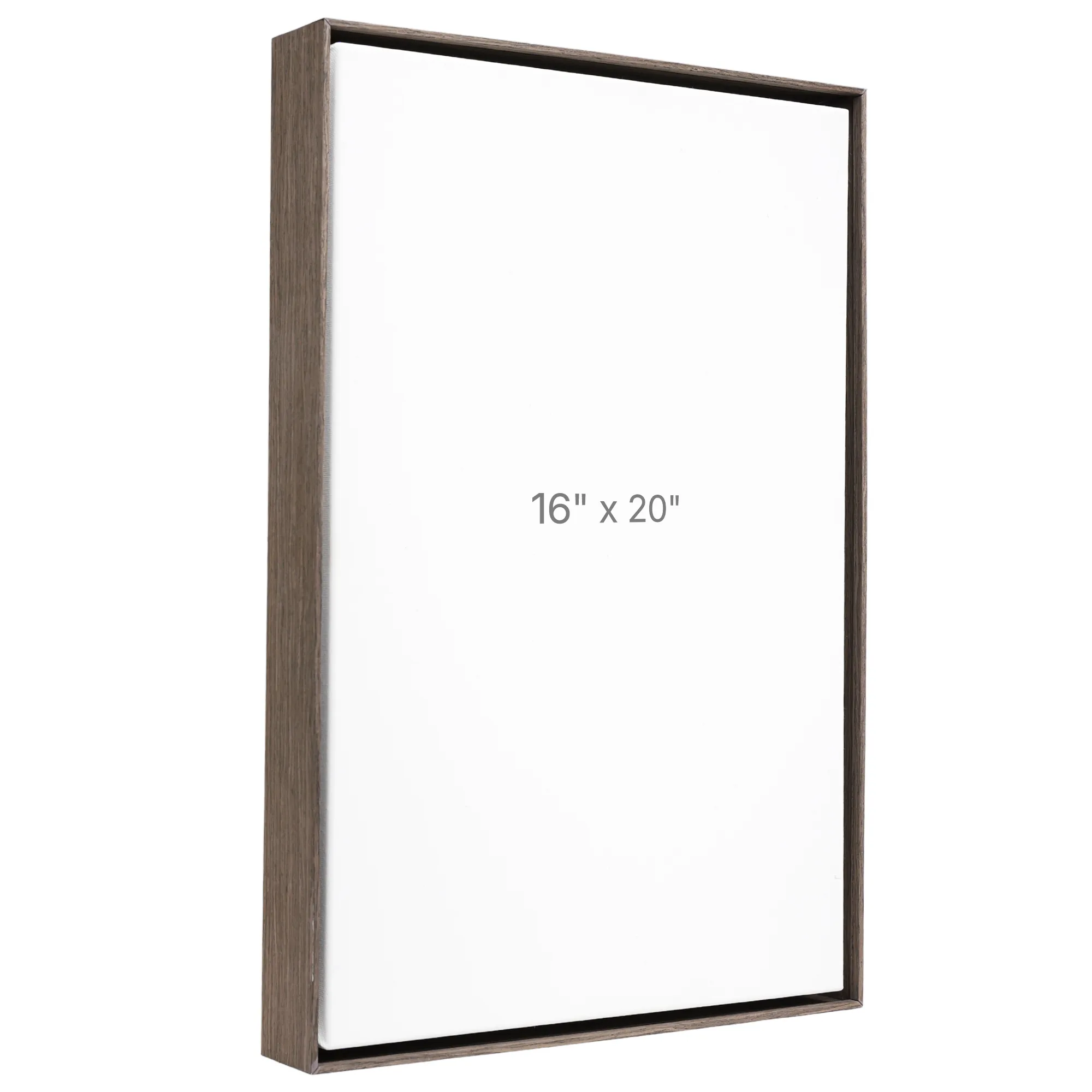 16 x 20" Floater Frame - Dark Oak - 1.5" depth