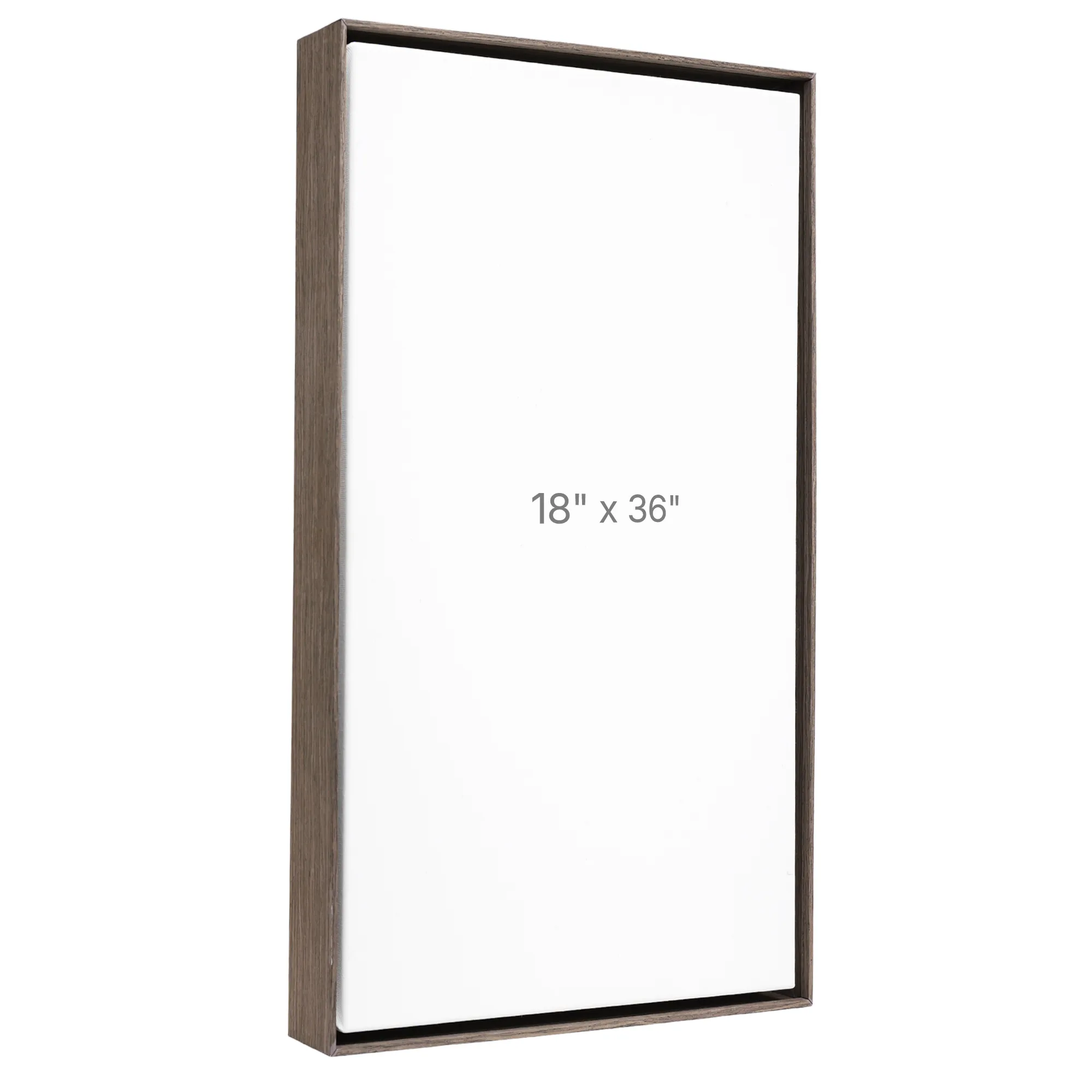 18 x 36" Floater Frame - Dark Oak - 1.5" depth