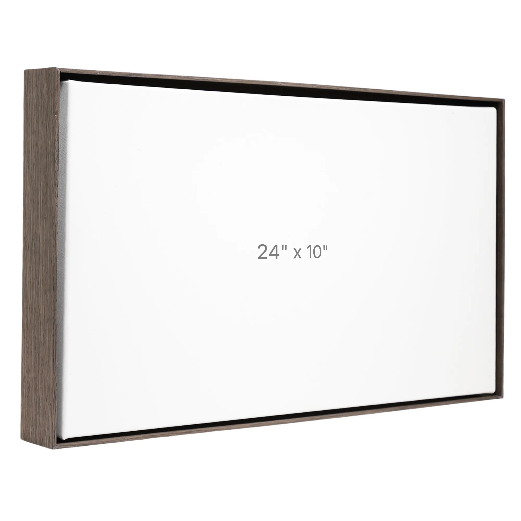24 x 10" Floater Frame - Dark Oak - 1.5" depth