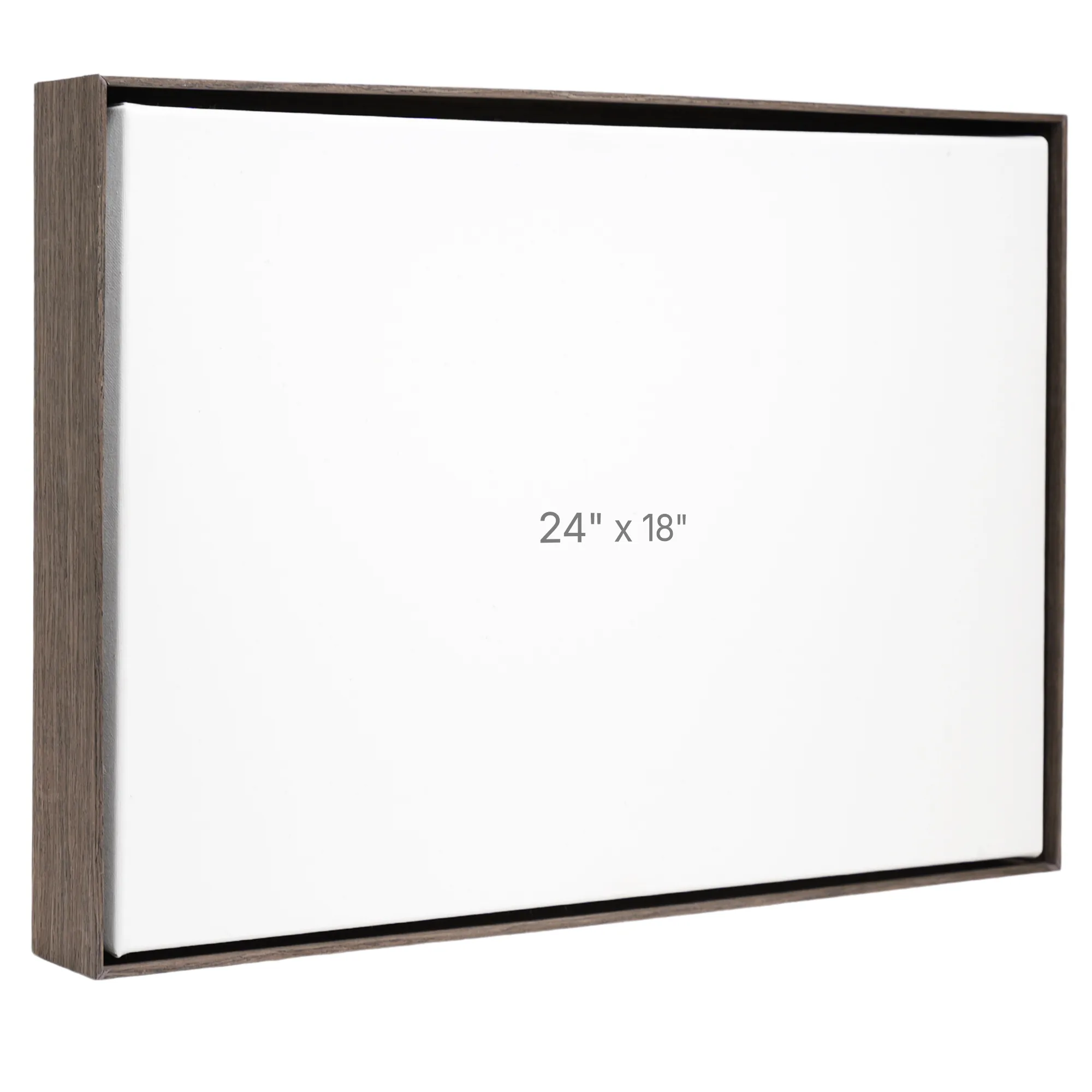 24 x 18" Floater Frame - Dark Oak - 1.5" depth