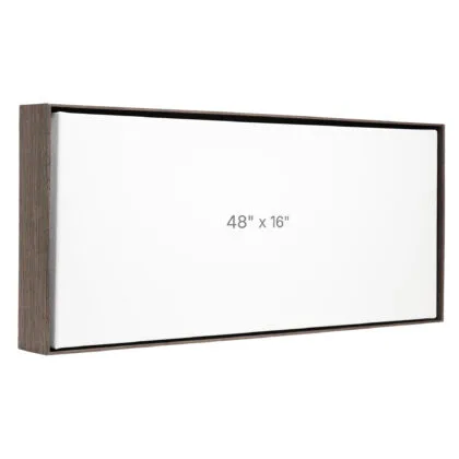 Cadre Flottant 48 x 16" - Ch&ecirc;ne Fonc&eacute; - 1.5" profond.