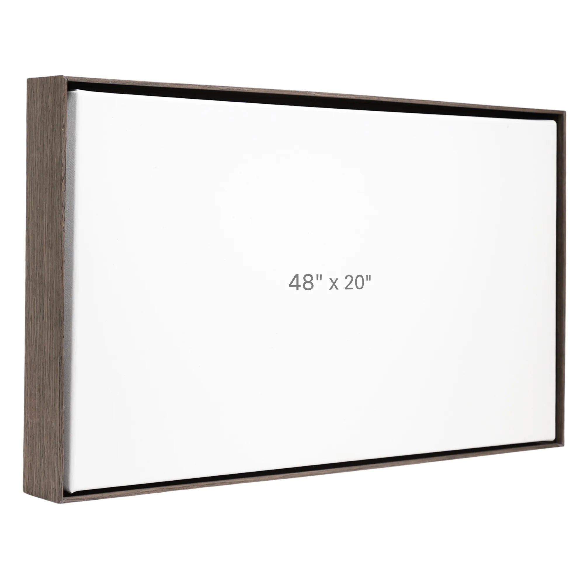 48 x 20" Floater Frame - Dark Oak - 1.5" depth