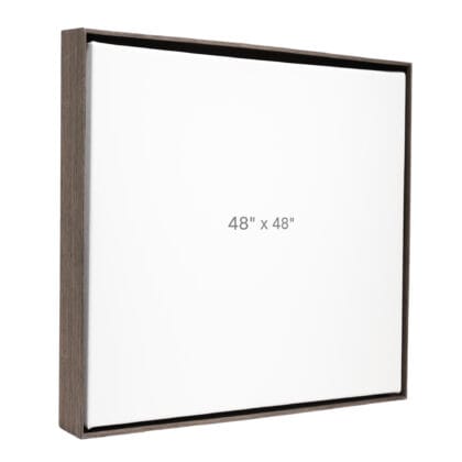 48 x 48" Floater Frame - Dark Oak - 1.5" depth