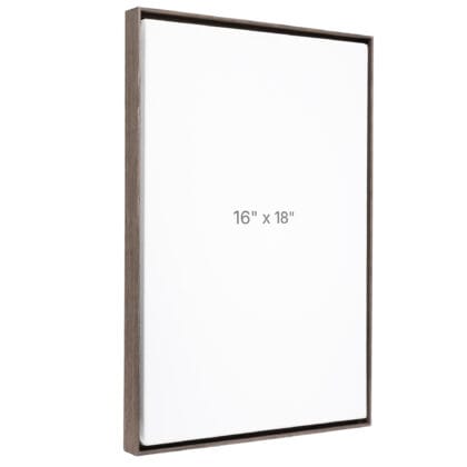 16 x 18" Floater Frame - Dark Oak - 0.75" depth