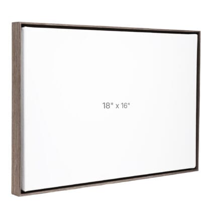 18 x 16" Floater Frame - Dark Oak - 0.75" depth