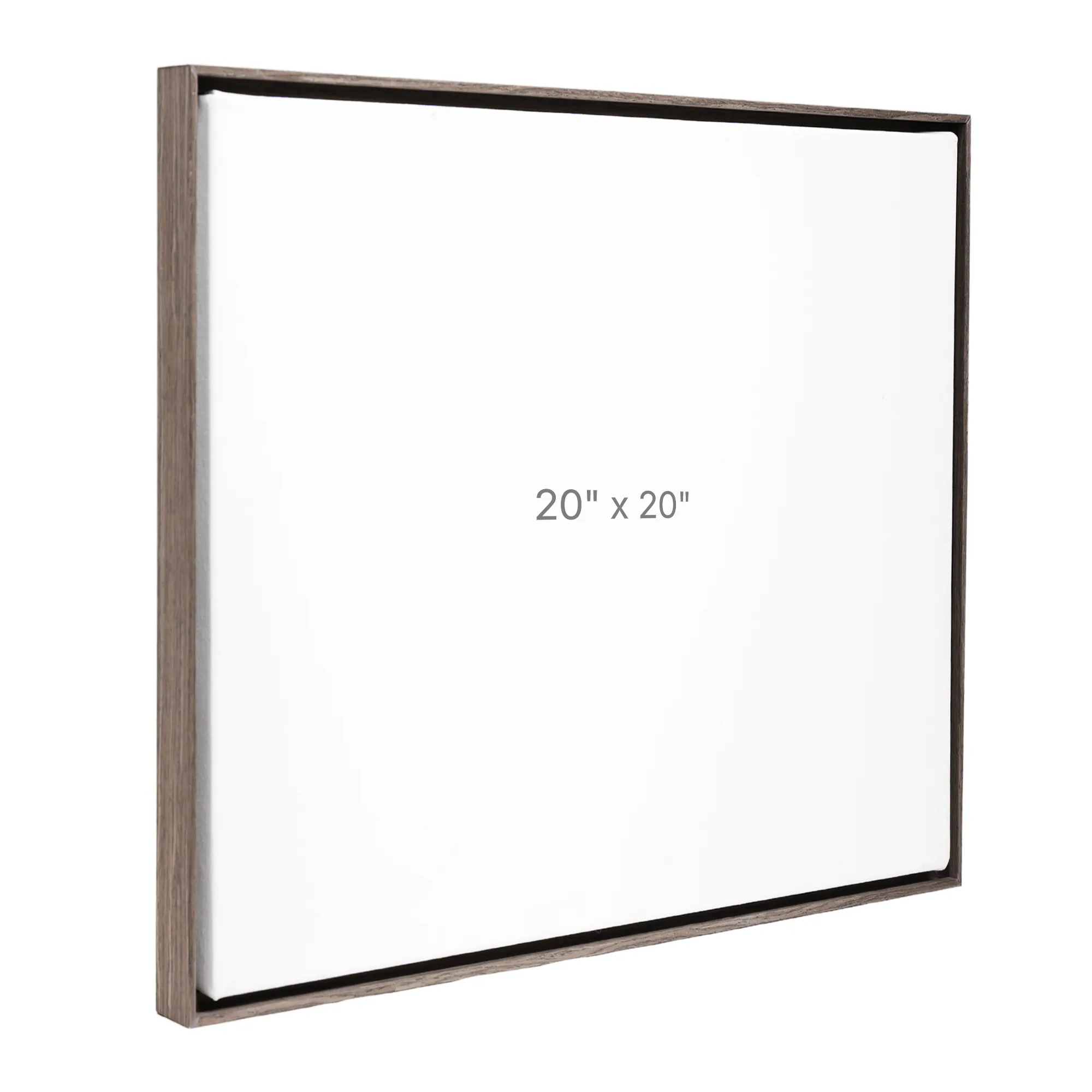 20 x 20" Floater Frame - Dark Oak - 0.75" depth