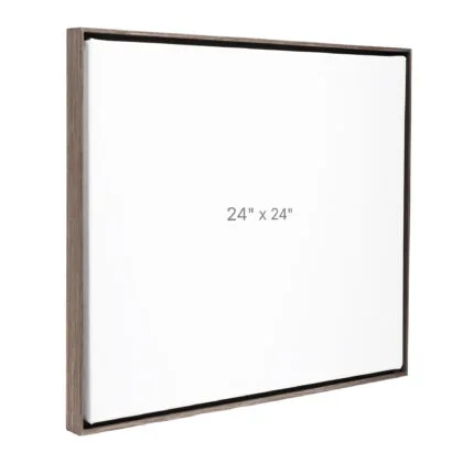 24 x 24" Floater Frame - Dark Oak - 0.75" depth