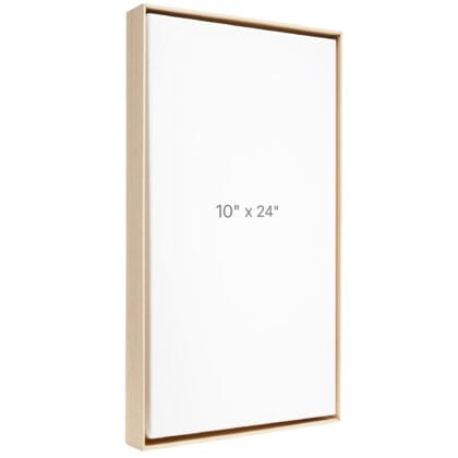 Cadre Flottant 10 x 24" - Chêne - 1.5" profond.