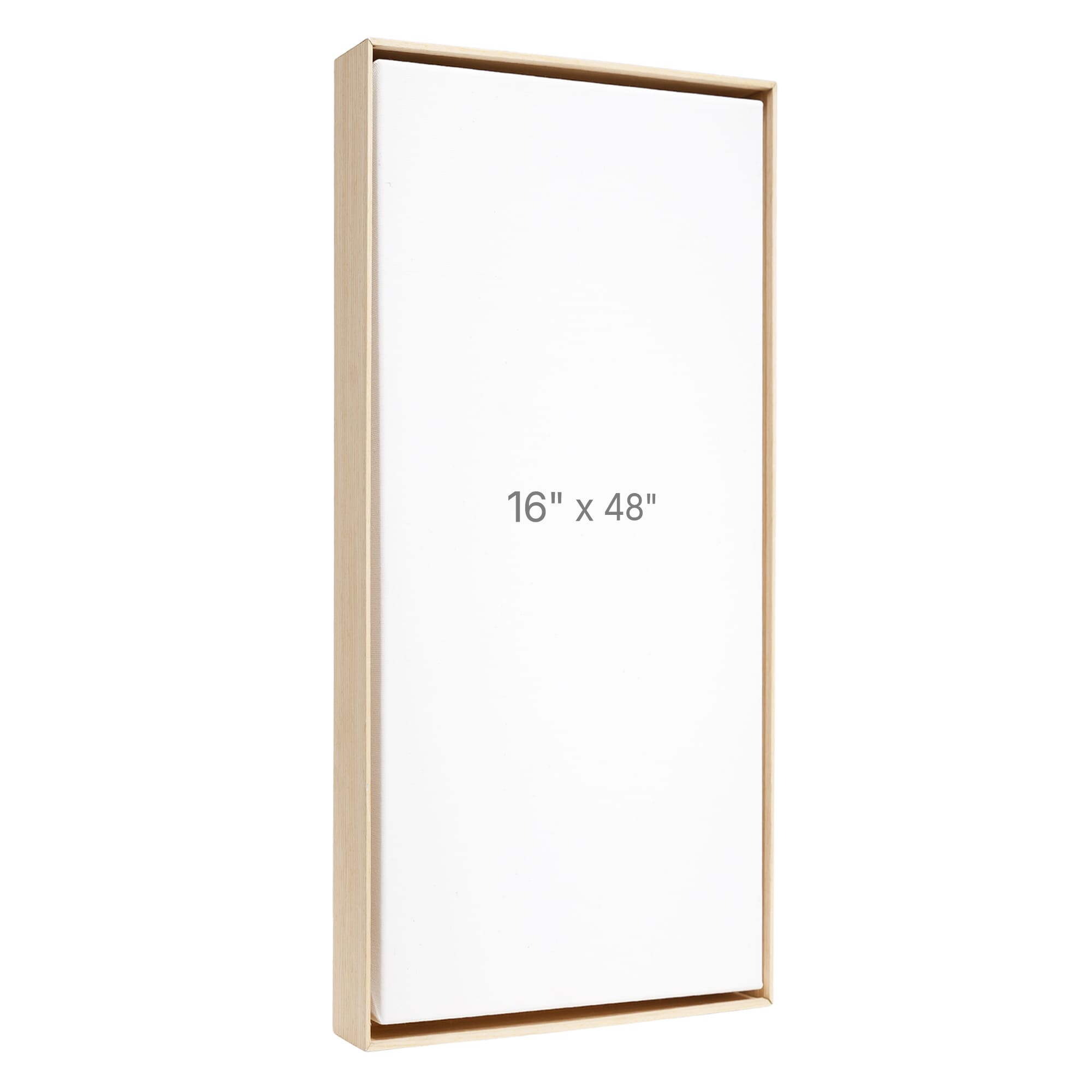 16 x 48" Floater Frame - Oak - 1.5" depth