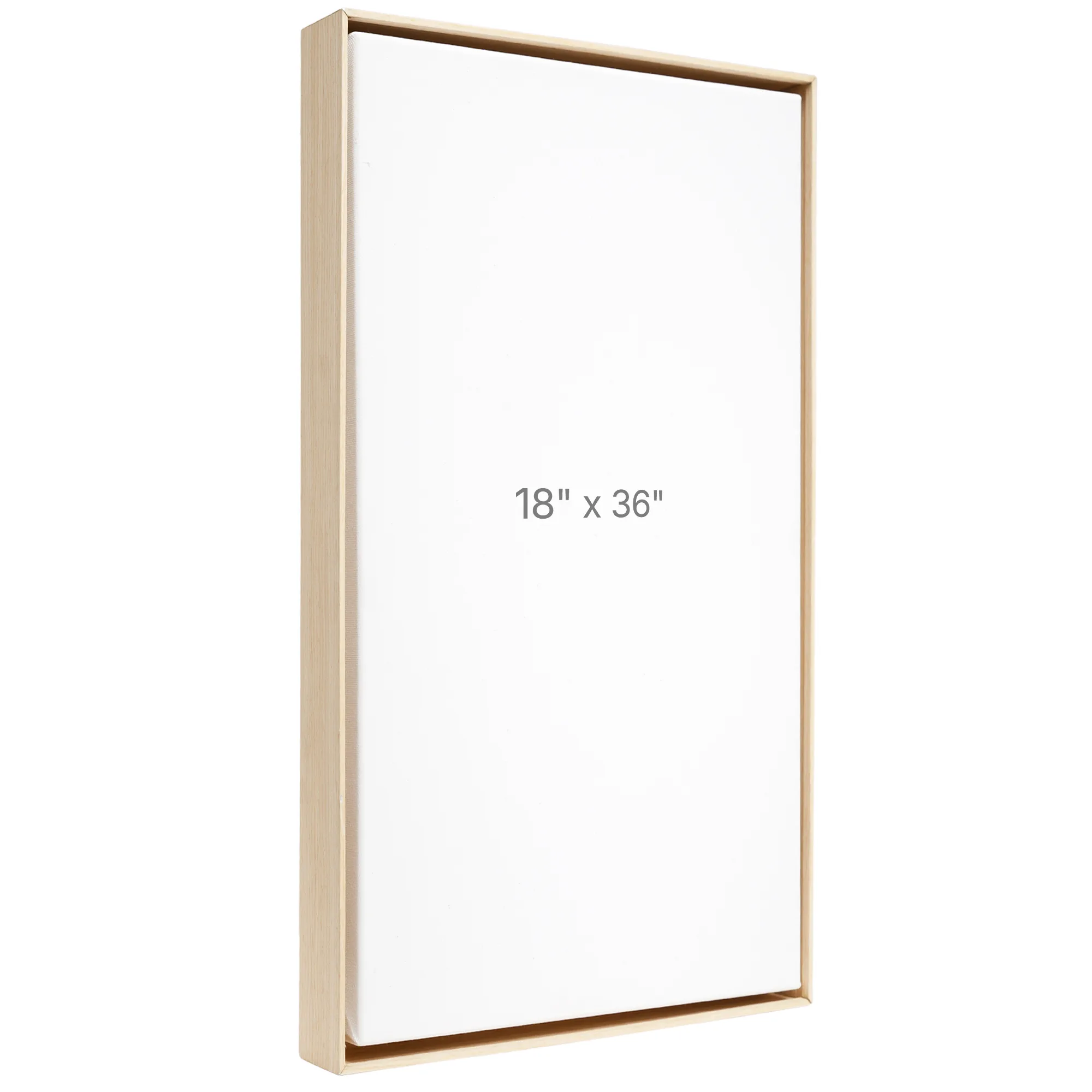 Cadre Flottant 18 x 36" - Chêne - 1.5" profond.