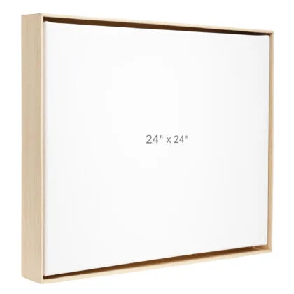 24 x 24" Floater Frame - Oak - 1.5" depth