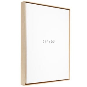 24 x 30" Floater Frame - Oak - 1.5" depth