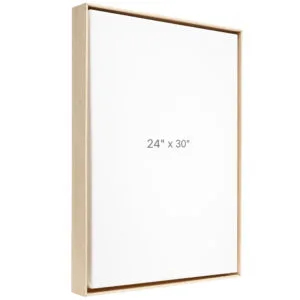 24 x 30" Floater Frame - Oak - 1.5" depth