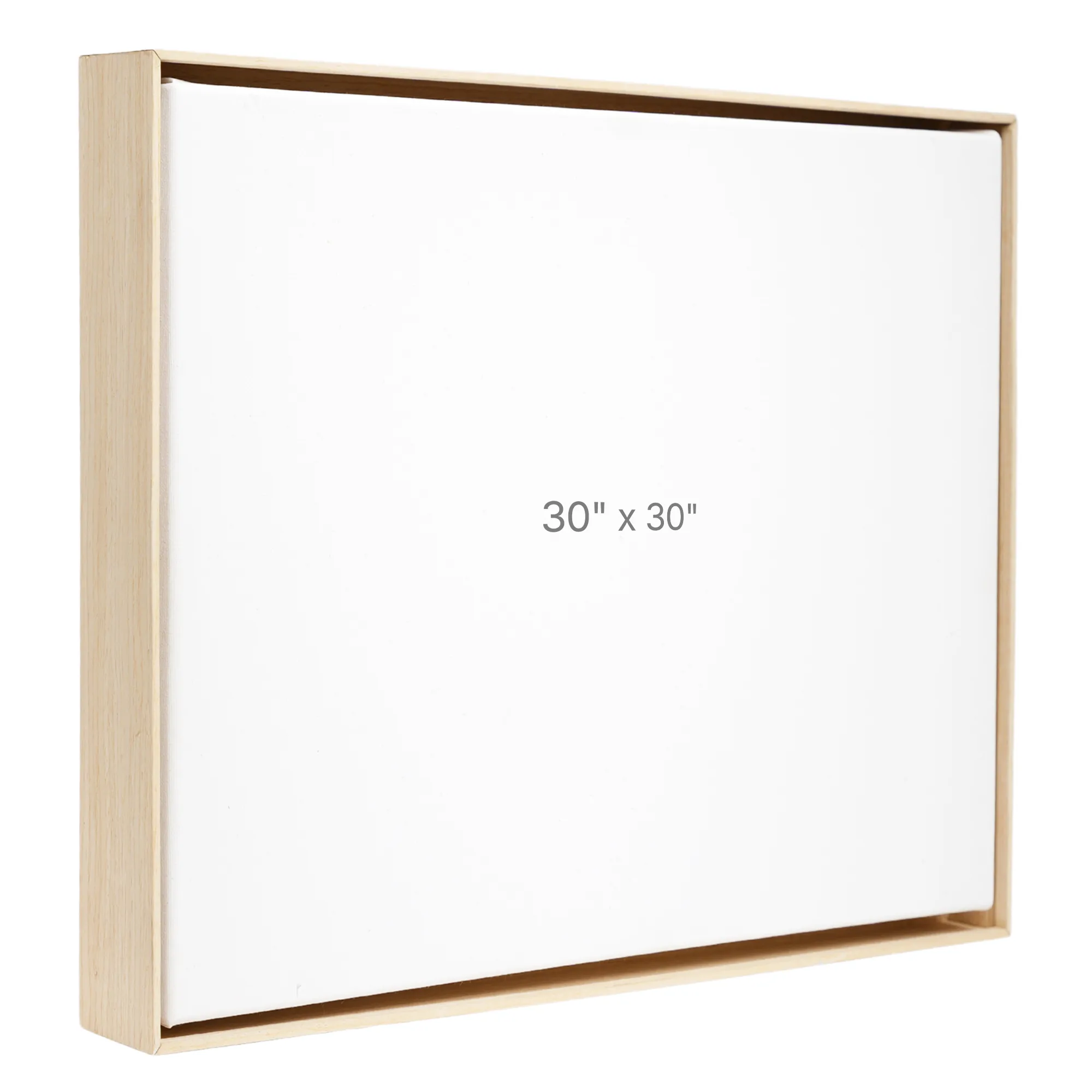 30 x 30" Floater Frame - Oak - 1.5" depth