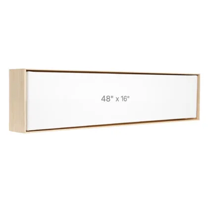 Cadre Flottant 48 x 16" - Ch&ecirc;ne - 1.5" profond.