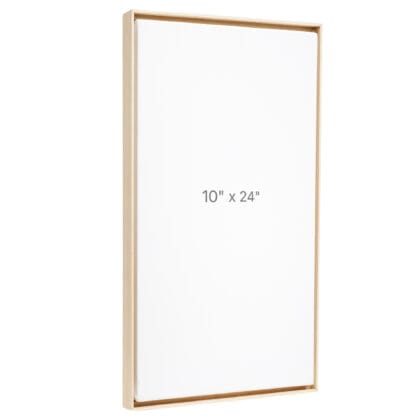 Cadre Flottant 10 x 24" - Chêne - 0.75" profond.