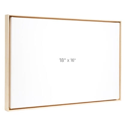 18 x 16" Floater Frame - Oak - 0.75" depth