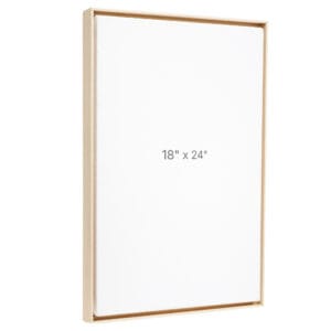 18 x 24" Floater Frame - Oak - 0.75" depth