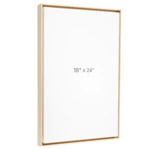 18 x 24" Floater Frame - Oak - 0.75" depth