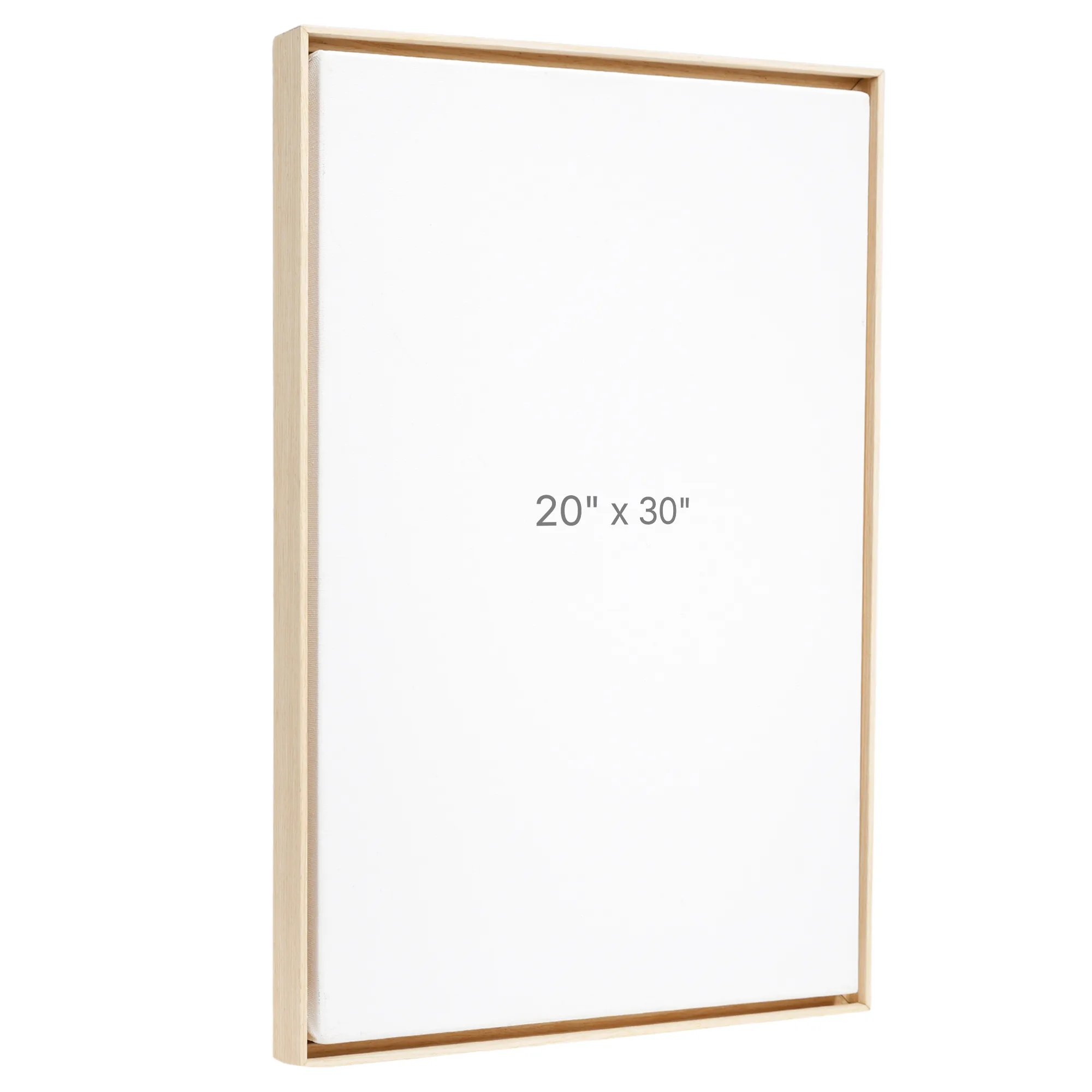 20 x 30" Floater Frame - Oak - 0.75" depth