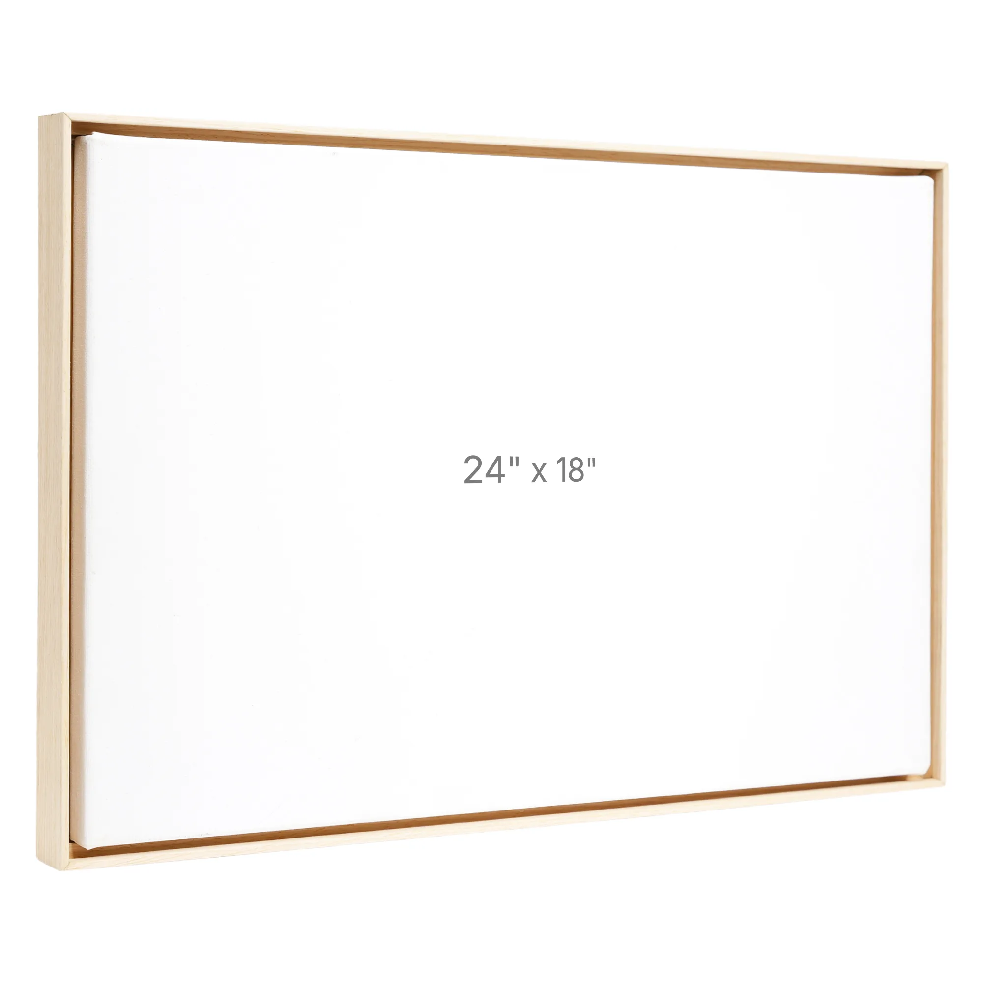 Cadre Flottant 24 x 18" - Chêne - 0.75" profond.