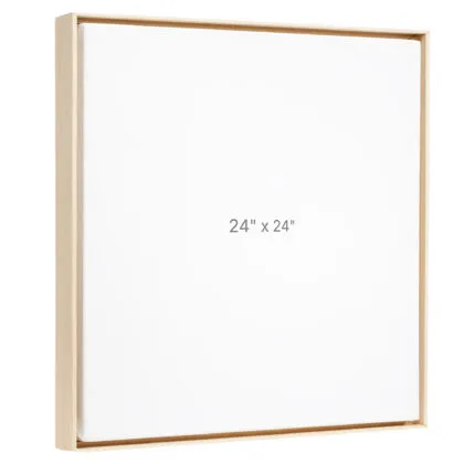 24 x 24" Floater Frame - Oak - 0.75" depth