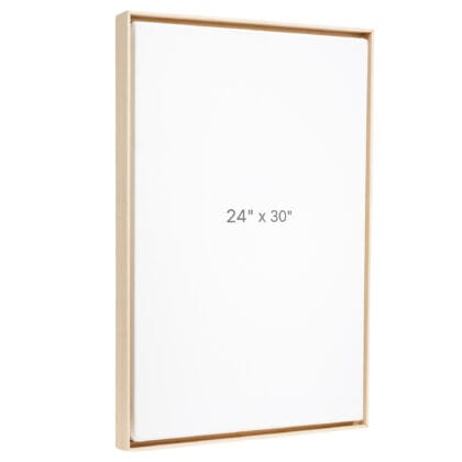 24 x 30" Floater Frame - Oak - 0.75" depth