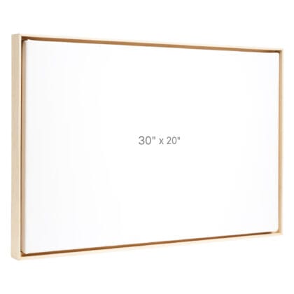 30 x 20" Floater Frame - Oak - 0.75" depth