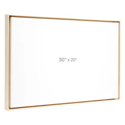 30 x 20" Floater Frame - Oak - 0.75" depth