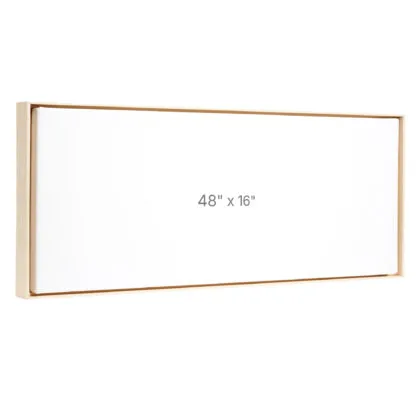Cadre Flottant 48 x 16" - Ch&ecirc;ne - 0.75" profond.