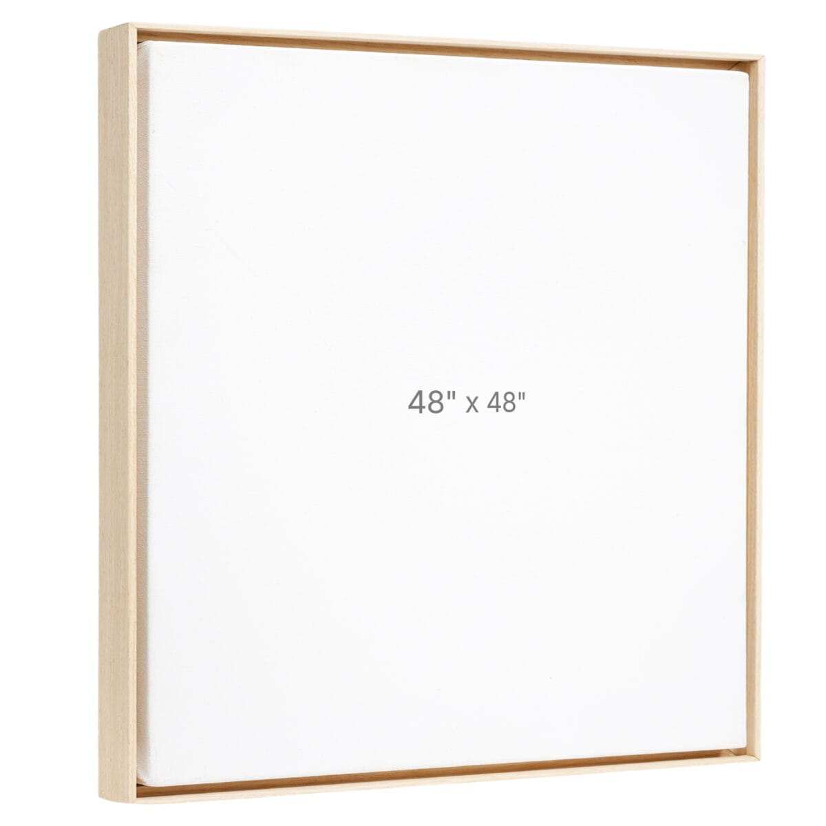 48 x 48" Floater Frame - Oak - 0.75" depth