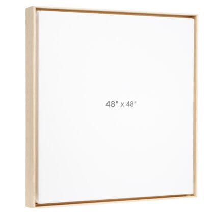 48 x 48" Floater Frame - Oak - 0.75" depth