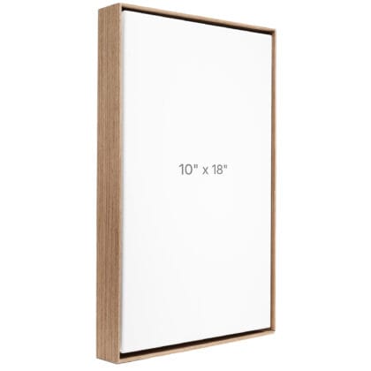 10 x 18" Floater Frame - Walnut - 1.5" depth