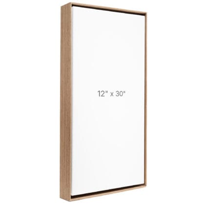 Cadre Flottant 12 x 30" - Noyer - 1.5" profond.