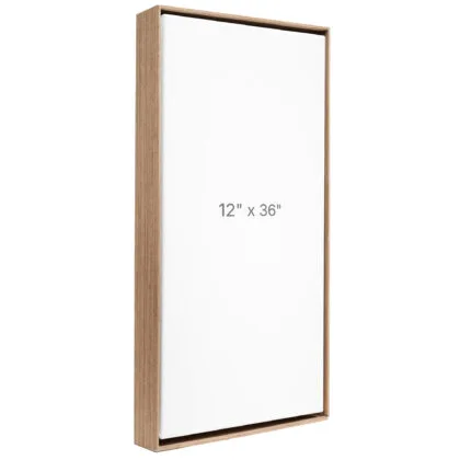 12 x 36" Floater Frame - Walnut - 1.5" depth