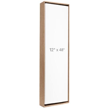 Cadre Flottant 12 x 48" - Noyer - 1.5" profond.