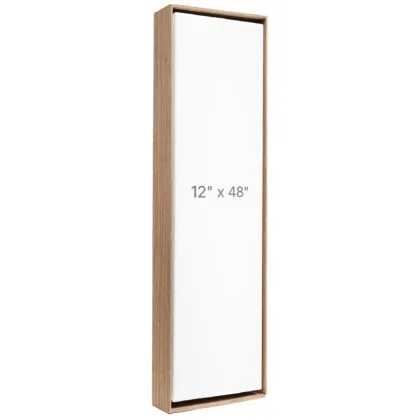 12 x 48" Floater Frame - Walnut - 1.5" depth