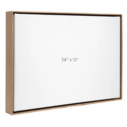 14 x 12" Floater Frame - Walnut - 1.5" depth