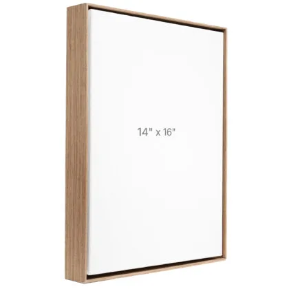 14 x 16" Floater Frame - Walnut - 1.5" depth
