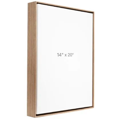 14 x 20" Floater Frame - Walnut - 1.5" depth