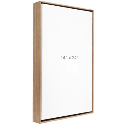 14 x 24" Floater Frame - Walnut - 1.5" depth