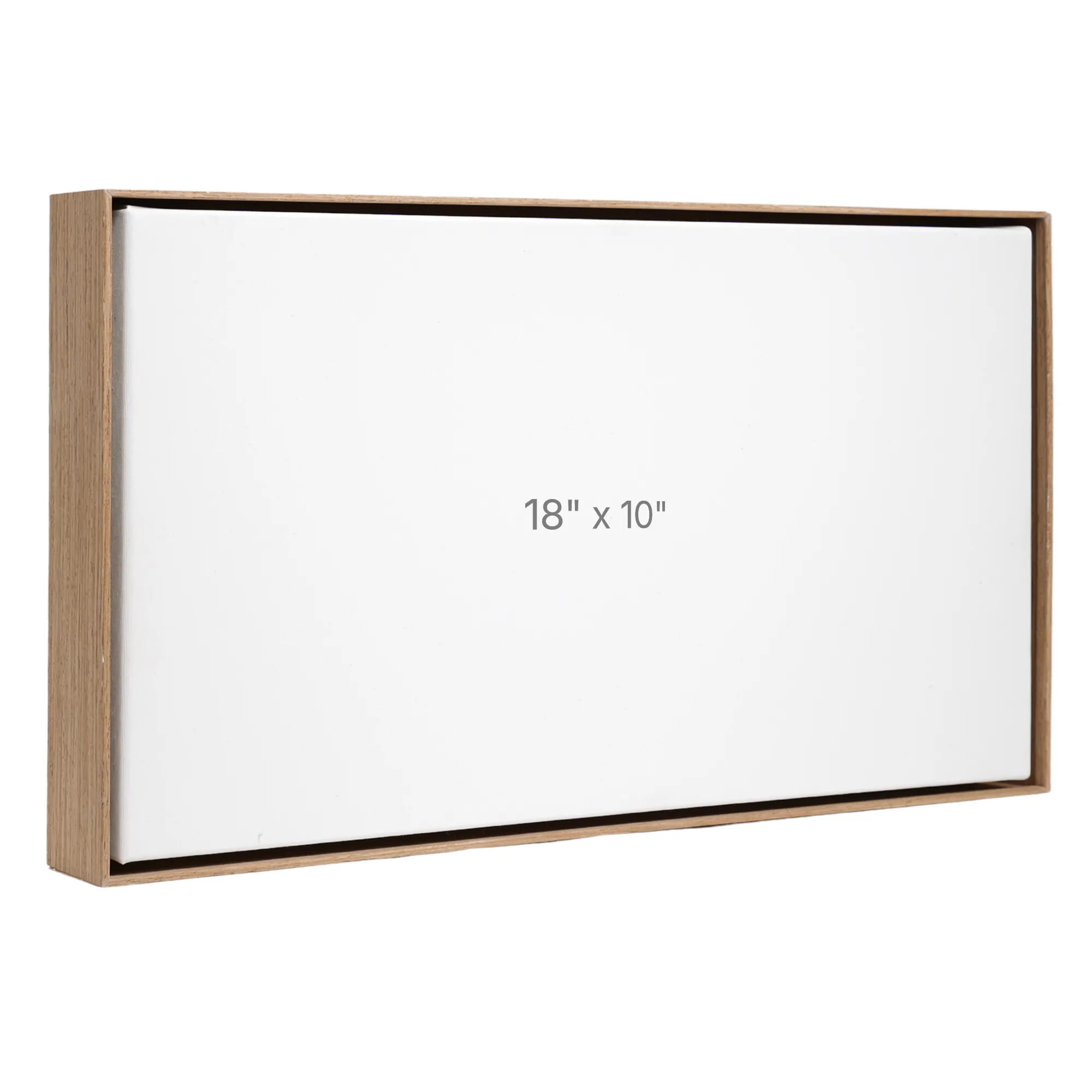 Cadre Flottant 18 x 10" - Noyer - 1.5" profond.