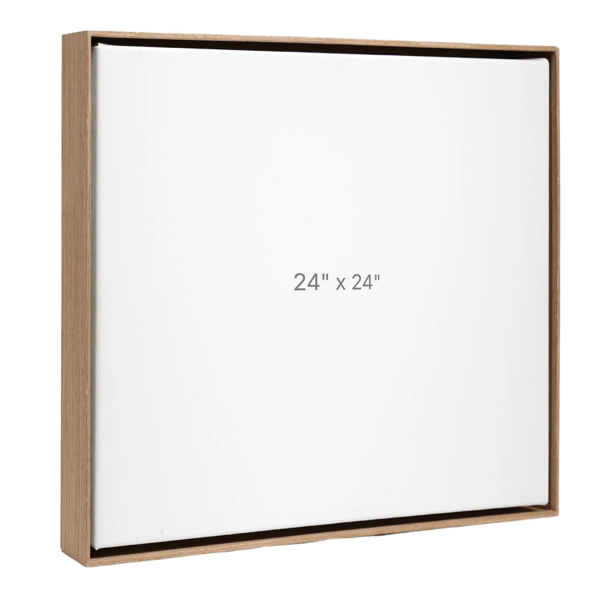 24 x 24" Floater Frame - Walnut - 1.5" depth