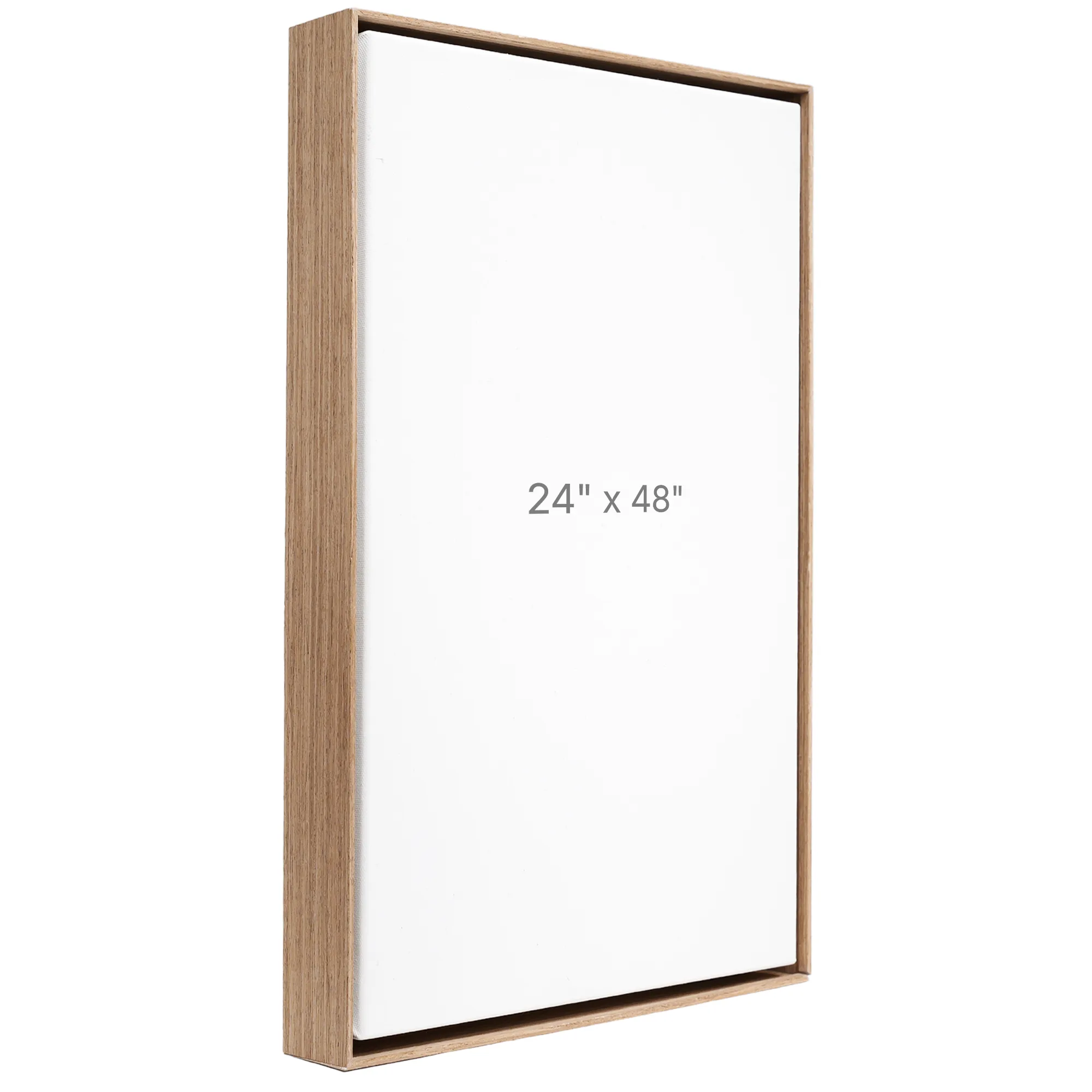 24 x 48" Floater Frame - Walnut - 1.5" depth